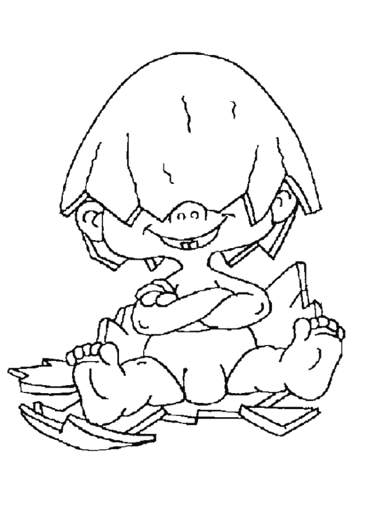 Coloriage Naissance Bebe Oeuf