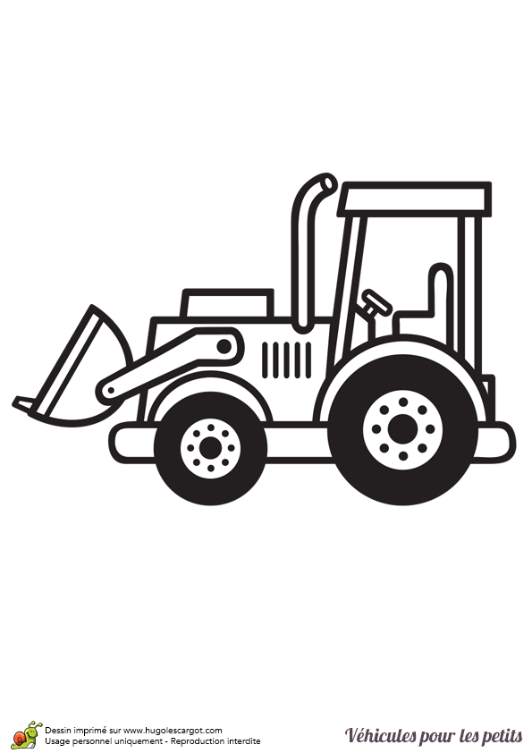 Coloriage De Tracteur A Imprimer Gratuit
