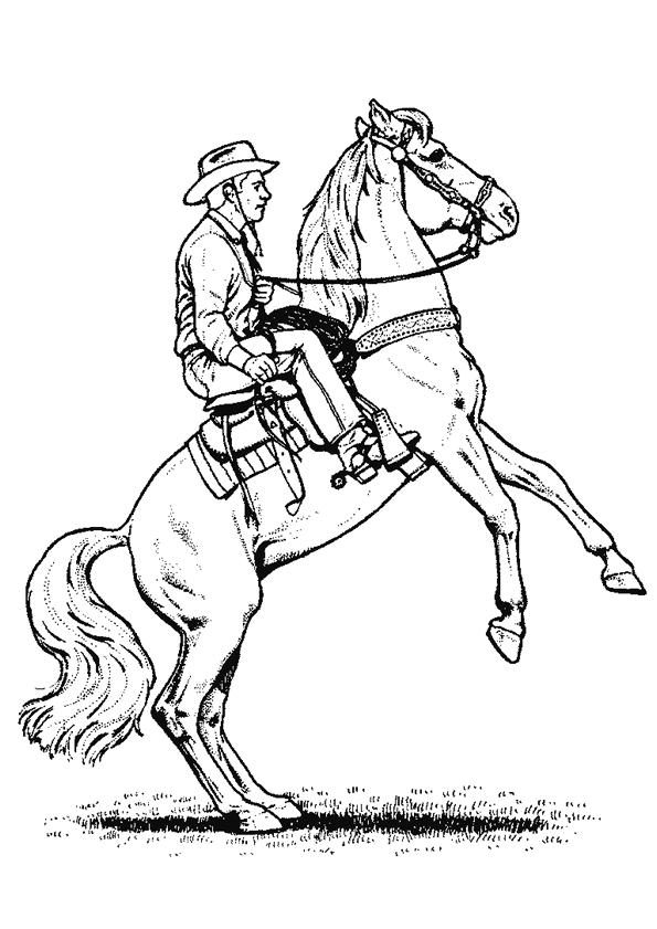 Coloriage A Imprimer Cowboy