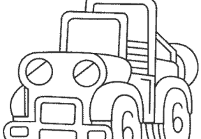 Coloriage camion 14