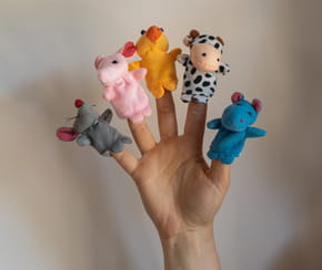 Nos marionnettes &agrave; doigts &agrave; fabriquer en feutrine ou en papier