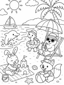 Les animaux profitent de la mer