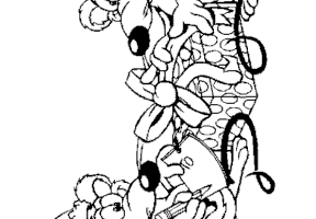 Coloriage souris cadeaux noel coloriage