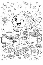 Ce poisson blagueur pr&eacute;pare ses propres farces pour le 1er avril