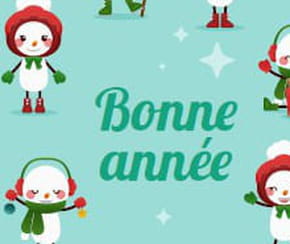 Carte de v&oelig;ux "Bonne ann&eacute;e" &agrave; imprimer