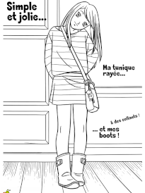 Coloriage A Imprimer De Fille Top Model