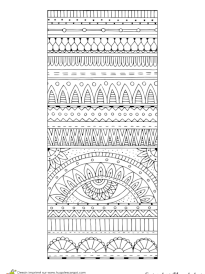 Coloriage superbes mandalas rectangulaire