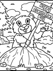 Cette marmotte vous souhaite un "Joyeux jour de la marmotte"