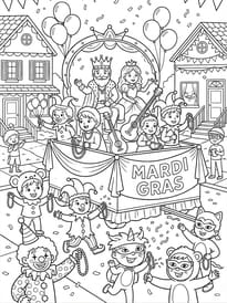 Le royaume est en f&ecirc;te pour Mardi gras