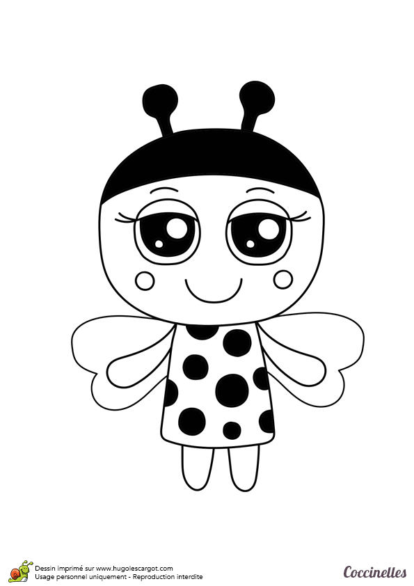 Coloriage De Coccinelle Imprimer Gratuit
