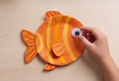 Un poisson &agrave; fabriquer avec une assiette en carton