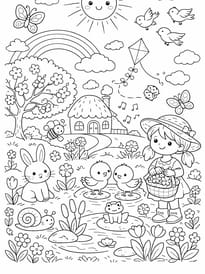 Tous les animaux profitent du premier soleil de printemps