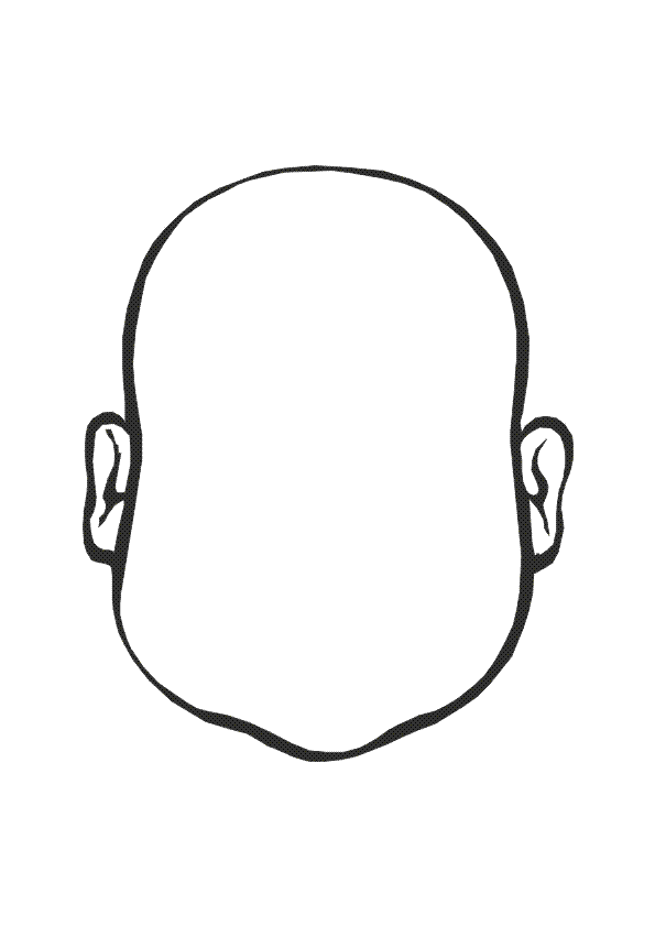 Coloriage visage 1 sur Hugolescargot.com