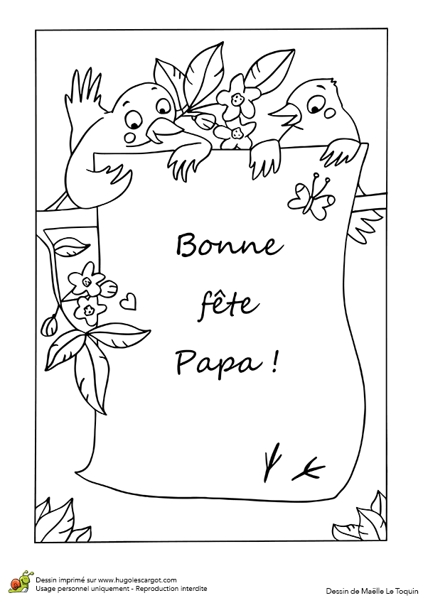 Coloriage Pour La Fete Des Pere