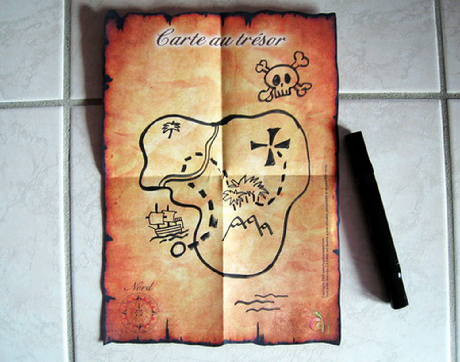 La Carte Au Tresor Du Pirate