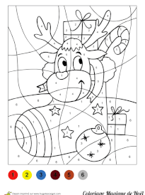 Coloriage Code Maternelle Noel