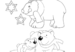 Coloriage ours noel coloriage