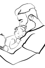 Coloriage papa et son b&eacute;b&eacute; pour la f&ecirc;te des p&egrave;res