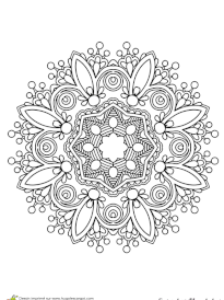 Coloriage superbes mandalas indien