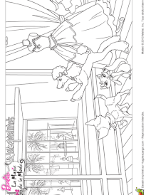 Coloriage Barbie Magie De La Mode