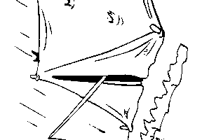 Coloriage camping peche