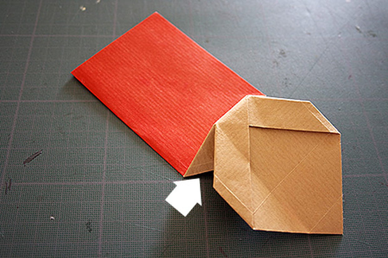 Une glace en origami