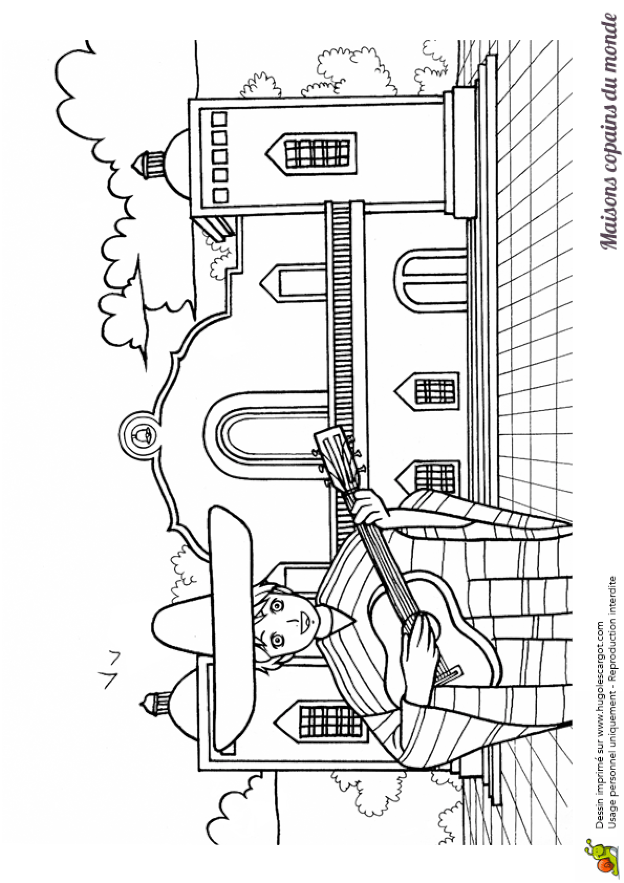 Coloriage Maison Monde Acienda Sur Hugolescargotcom