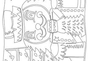 Coloriage noel fete