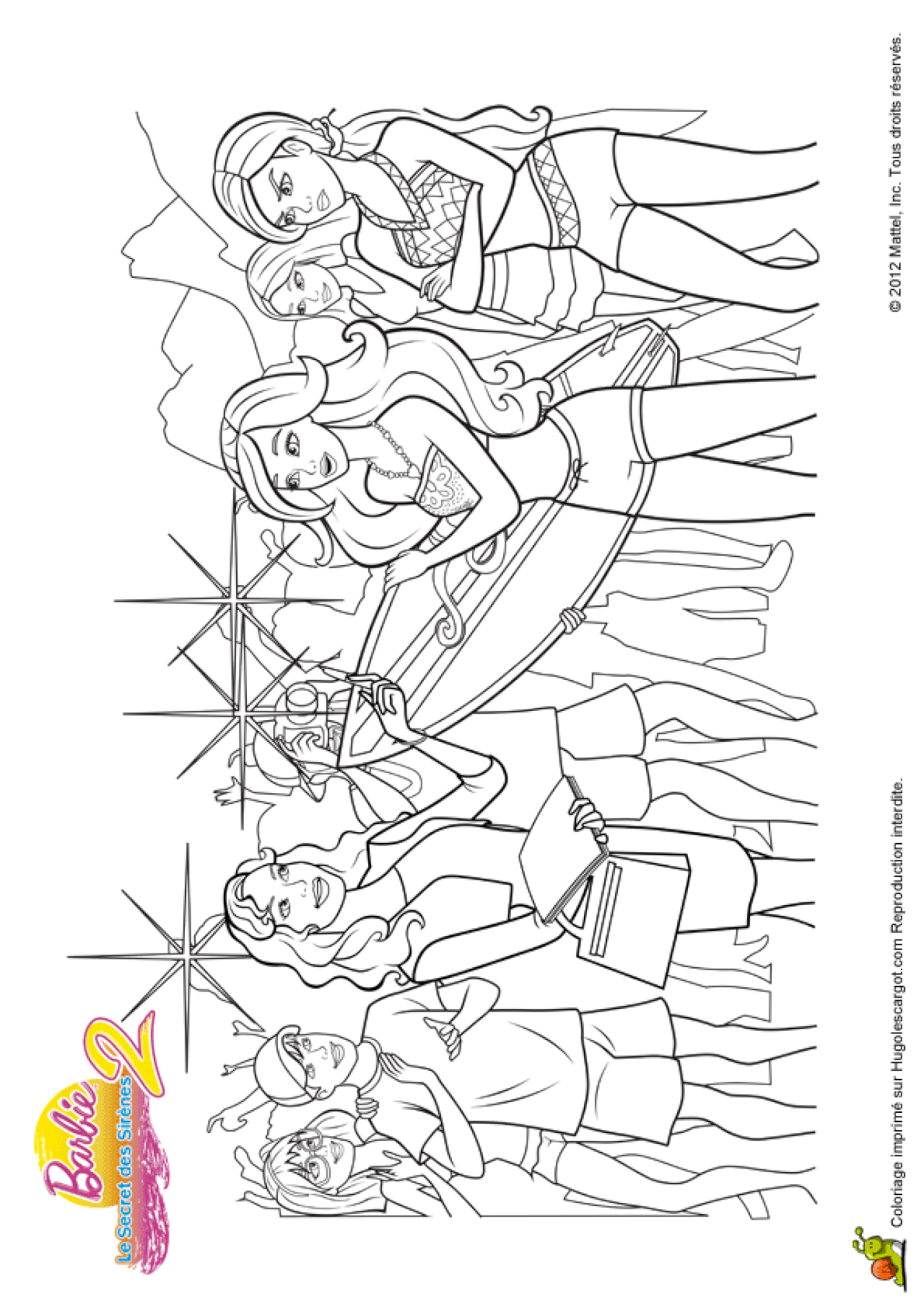 Coloriage A Imprimer De Barbie Sirene