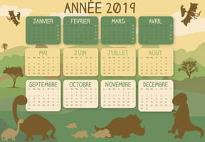 Calendrier Enfant A Imprimer 2020