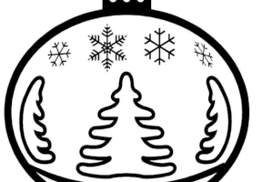 Coloriage noel boules